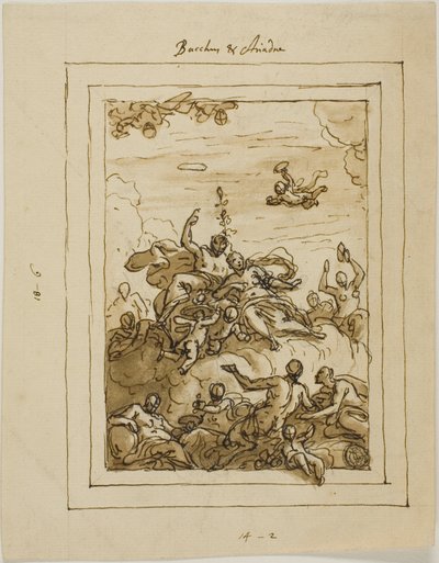 Bacchus en Ariadne door James Thornhill