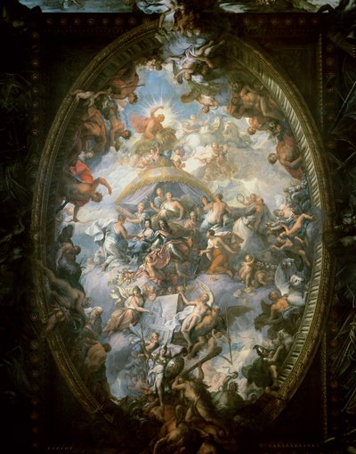 Plafond van de Painted Hall, 1707-14 door James Thornhill