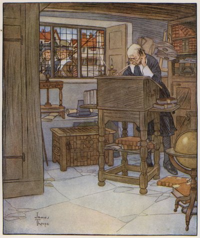 Illustratie voor The Compleat Angler door Izaak Walton door James Thorpe