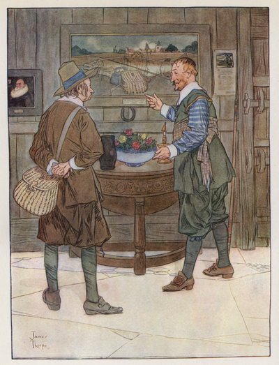 Illustratie voor The Compleat Angler door Izaak Walton door James Thorpe