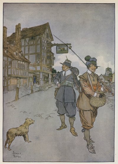 Illustratie voor De volmaakte visser van Izaak Walton door James Thorpe