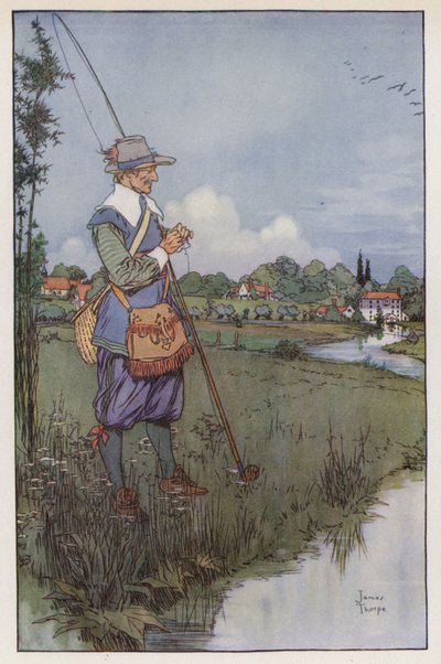 Illustratie voor De volmaakte visser van Izaak Walton door James Thorpe