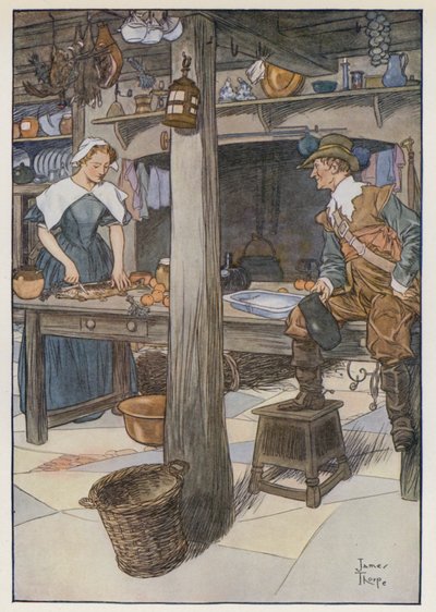 Illustratie voor The Compleat Angler door Izaak Walton door James Thorpe