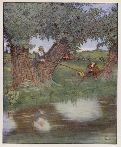 Illustratie voor The Compleat Angler door Izaak Walton door James Thorpe