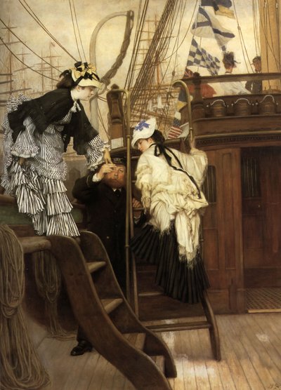 Aan boord van het jacht door James Jacques Joseph Tissot