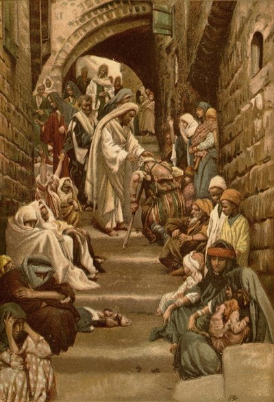 In de dorpen werden de zieken tot Hem gebracht door James Tissot