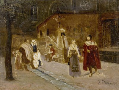 James Tissot Faust en Margarethe door James Tissot