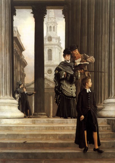 Bezoekers van Londen door James Jacques Joseph Tissot