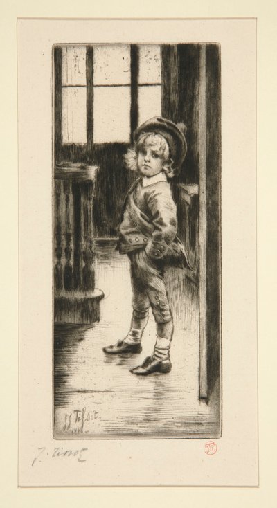 Sa Première Culotte door James Tissot