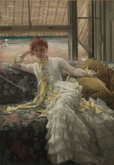 Aan Zee (Juli: Specimen van een Portret) door James Tissot