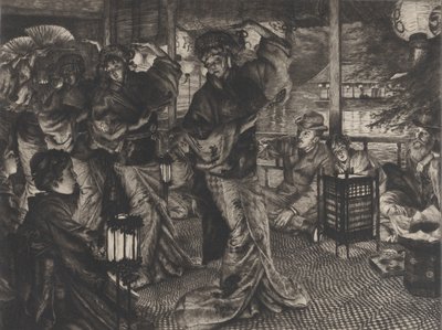 De gelijkenis van de verloren zoon, nr. II: In vreemde landen, 1882 door James Tissot