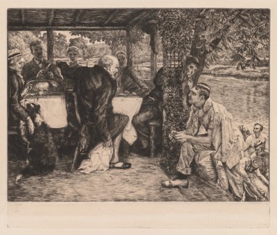 De verloren zoon: Het gemeste kalf door James Tissot