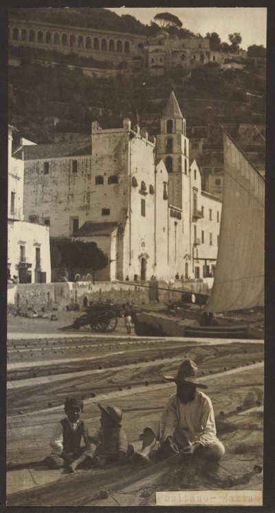 Positano - Jachthaven door James W. Holcombe