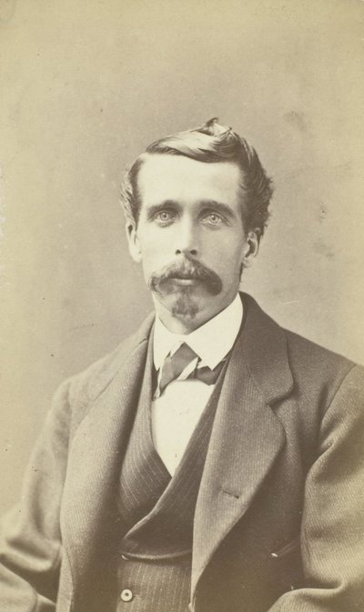 Portret van Man met Grote Snor, 185099 door James W. Turner