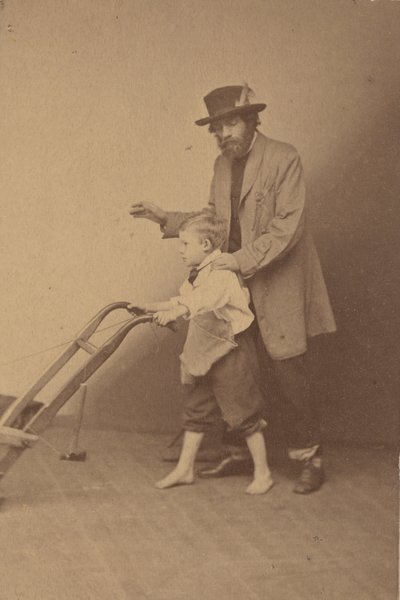 Edward Everett Hale en zoon, ca. 1865 door James Wallace Black