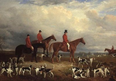Samuel A. Reynell, Meester van de Meath Hunt, met Archerstown in de verte door James Walsham Baldock