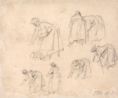 Figuurstudies: Vrouwen aan het werk door James Ward