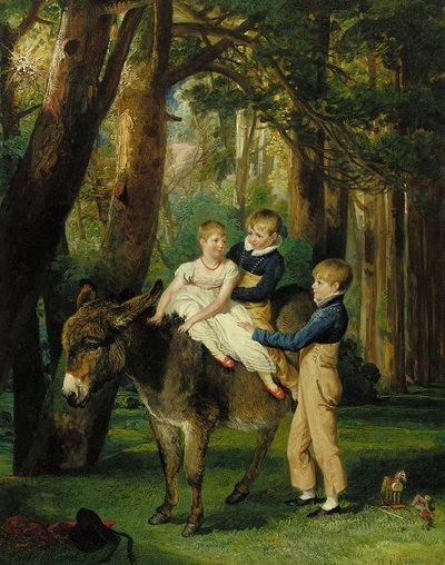 Groepsportret van John, Theophilus en Frances Levett, 1811 door James Ward