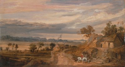 Landschap met Huisjes door James Ward