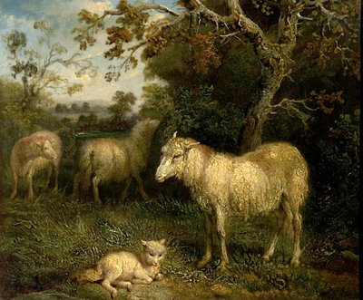 Landschap met Schapen door James Ward
