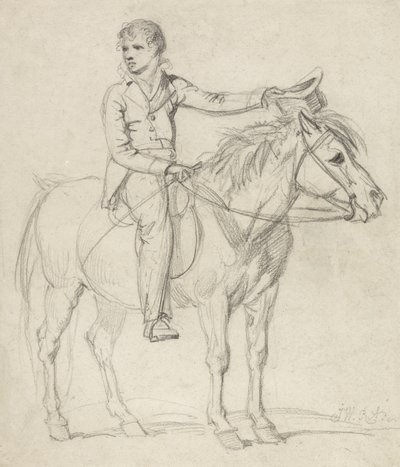 Lord Stanhope (1753-1816) als jongen op een pony door James Ward