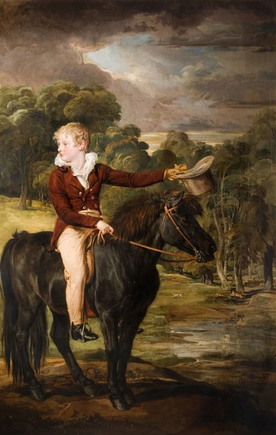 Portret van Lord Stanhope 1805-66 op een Pony, 1815 door James Ward