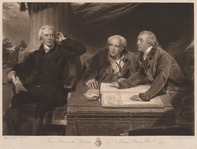 Sir Francis en John Baring en Charles Wall door James Ward