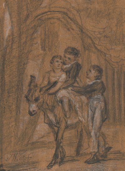 Studie voor het Olieverfschilderij De Kinderen van Theophilus Levitt, Esquire door James Ward