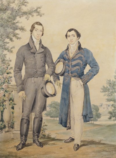 Portret van twee heren, 1817 door James Warren Childe