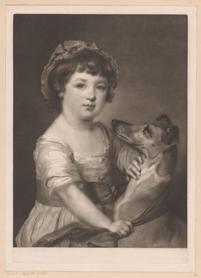 Portret van Frances Lascelles door James Watson (prentmaker)