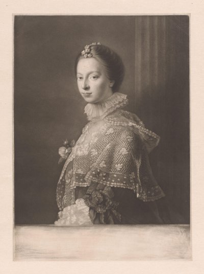 Portret van Janet Erskine door James Watson (prentmaker)