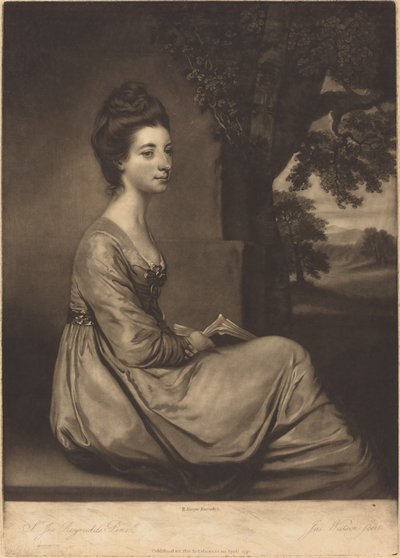 Jemima Gravin Cornwallis door James Watson after Sir Joshua Reynolds