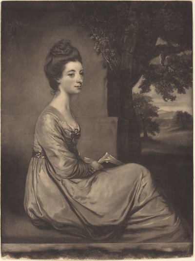 Jemima Gravin Cornwallis door James Watson after Sir Joshua Reynolds
