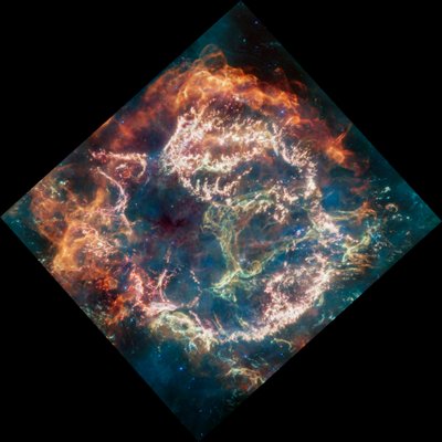 Cassiopeia A (MIRI Beeld) door James Webb Space Telescope (NASA)