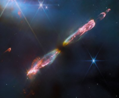 HH 211 (NIRCam Beeld) door James Webb Space Telescope (NASA)
