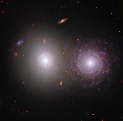 Interagerende Galaxies VV 191 door James Webb Space Telescope (NASA)