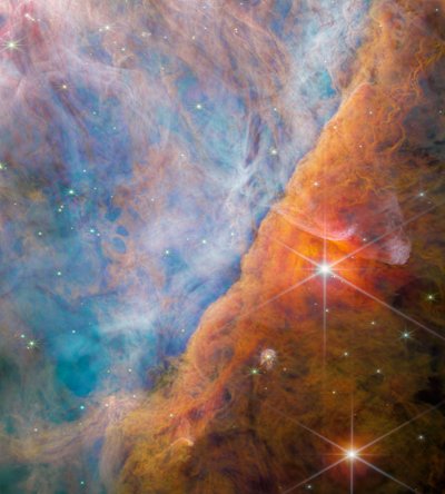 Orion Bar (NIRCam Beeld) door James Webb Space Telescope (NASA)