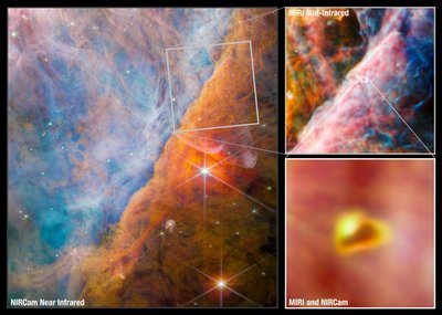 Orion Bar Collage (NIRCam en MIRI Beelden) door James Webb Space Telescope (NASA)