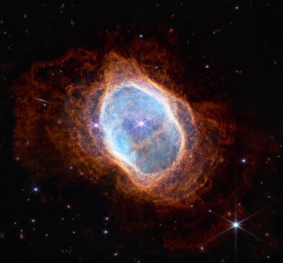 Zuidelijke Ringnevel (NIRCam Beeld) door James Webb Space Telescope (NASA)