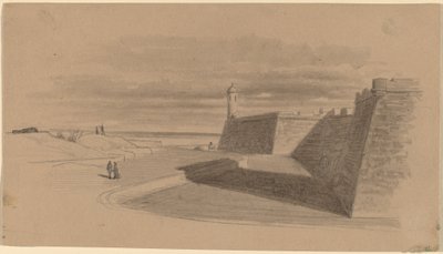 Gracht bij Fort Marion, Florida door James Wells Champney