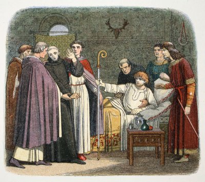 Anselmus benoemd tot Aartsbisschop van Canterbury door Willem II, 1093 1864 door James William Edmund Doyle