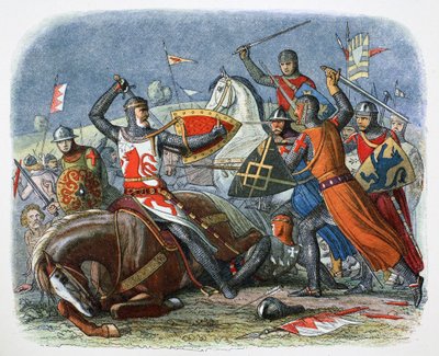 Dood van Simon de Montfort, Slag bij Evesham, Worcestershire door James William Edmund Doyle
