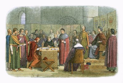 Edward erkend als leenheer van Schotland door James William Edmund Doyle