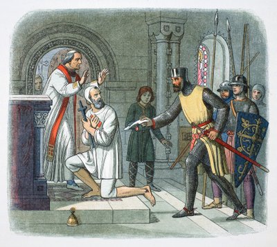 Hubert de Burgh uit het heiligdom gehaald in Boisars, Frankrijk, 1232 1864 door James William Edmund Doyle