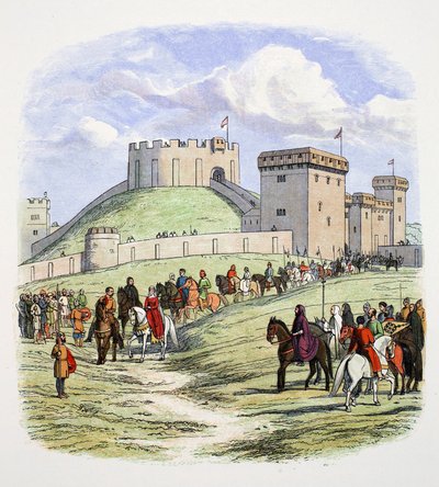 Matilda mag zich terugtrekken uit Arundel, Sussex, 1139, 1864 door James William Edmund Doyle