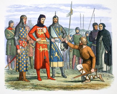 Het hoofd van Piers Gaveston getoond aan de graaf van Lancaster, 1312 door James William Edmund Doyle