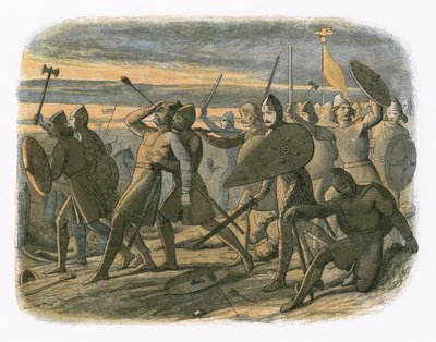 De dood van Harold bij de slag van Hastings door James William Edmund Doyle