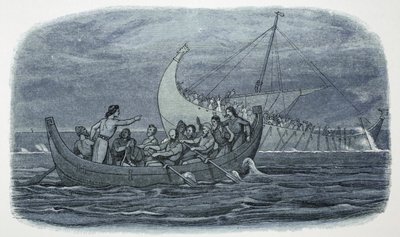 Wrak van het Witte Schip, Frankrijk, 1120, 1864 door James William Edmund Doyle