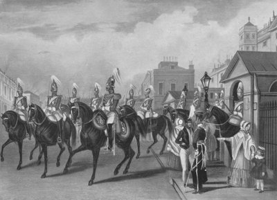 2e Life Guards wisselen van wacht door James William Giles