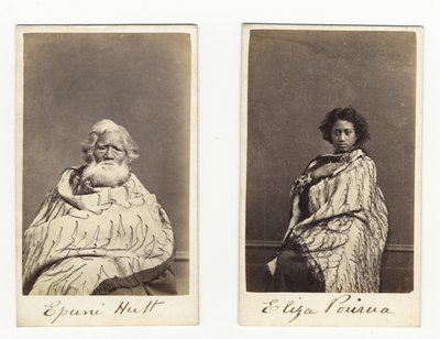 Epuni Hutt en Eliza Porirua, c.1865 door James Wrigglesworth